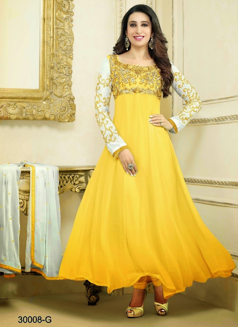 40 % OFF on Multicolored Semi Stitched Salwar Suits of Celebrity ...