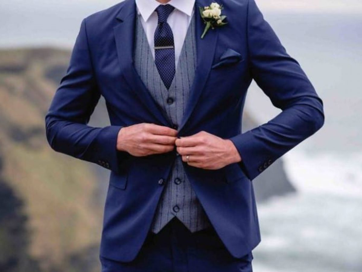 best suit for wedding reception